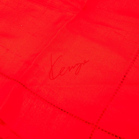 Red Kenzo rectangle scarf - Picture 2 of 4